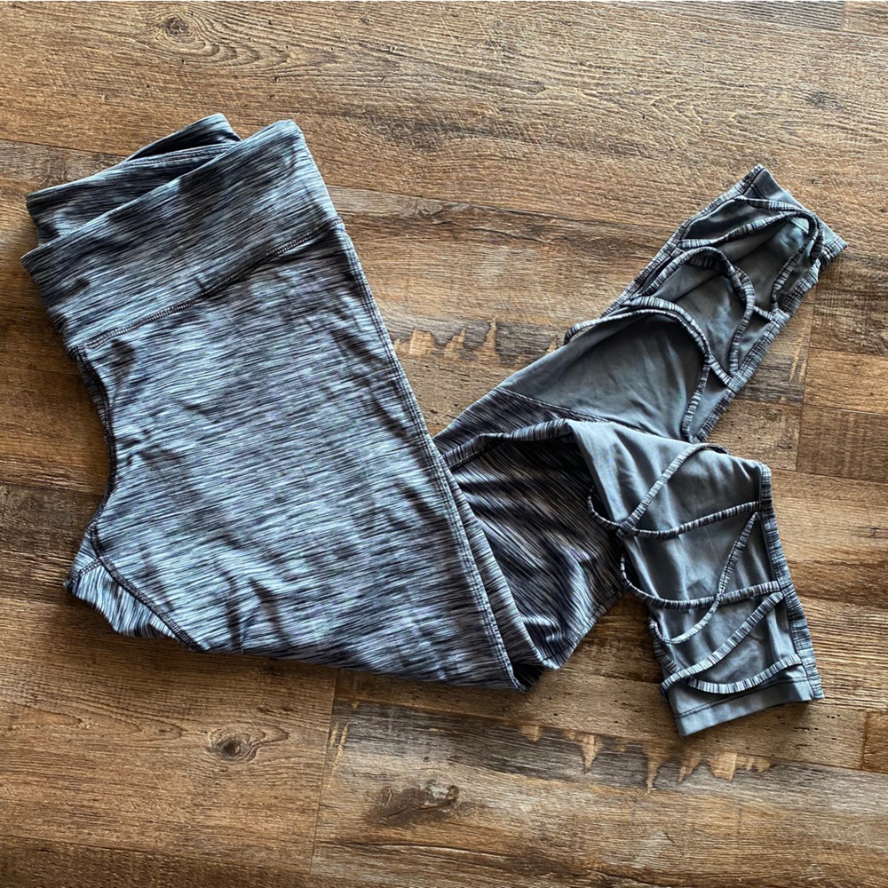 C9 by Champion Heathered Leggings with Lace Up & Mesh Back